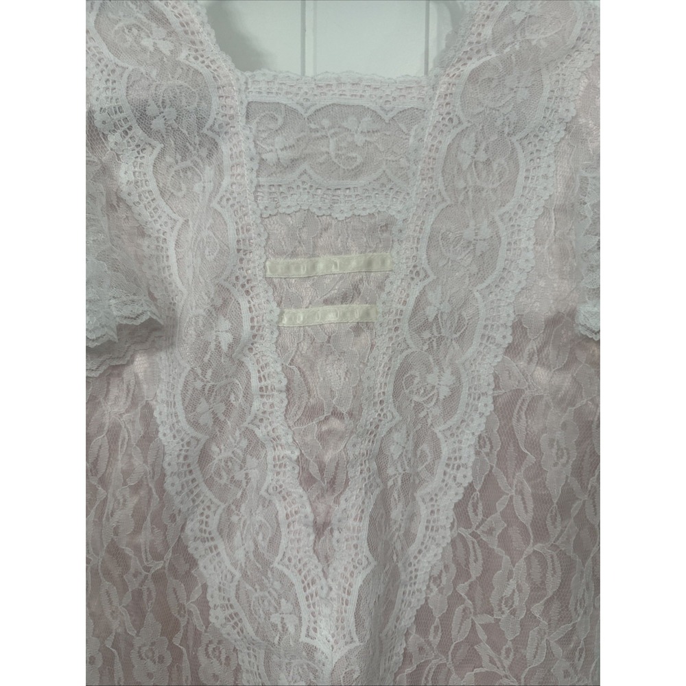 Gunne Sax Jessica McClintock 1980s Vintage Drop Waist Lace Dress Dollette - Picture 6 of 11
